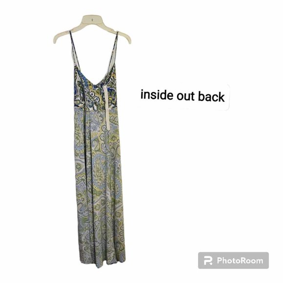 Ann Taylor Loft Paisley Maxi Dress Size 10 - Picture 7 of 10